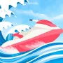 Boat Rush is a fun water racing game. Players control boats to avoid obstacles. They collect coins and perform stunts to go faster. The goal is to finish the race quickly.