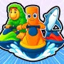 Brainrot Jet Ski Racing is a thrilling racing game. You will ride a jet ski on a chaotic water track against other famous meme characters. The game is all about speed to win the race. 
