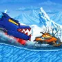 Car Eats Car: Winter Adventure is an action-packed arcade driving game. The player controls a unique car in a snowy setting. You overtake hostile cars and rescue your captive friends.