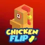 How far can a chicken hop? Chicken Flip is an arcade adventure game. You will jump straight into a lot of chaos. You guide a very funny hopping chicken through a lot of physics-driven obstacles. Prepare for funny crashes!
