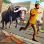 Crazy Bull City is a high-energy 3D simulation game. A bull escapes from the arena to wreak havoc across a bustling city. The main goal is to cause as much destruction and chaos as possible