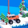 Drive Mad Winter is a driving challenge game. It puts you in a snowy world. You drive a car and reach the end of each track. The tracks have many hard parts, you need to be skilled.