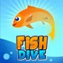 Dive deep into the underwater world of Fish Dive. Guide your fish through dangerous sea mines. Your task is to dodge deadly sea mines.