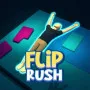 Flip Rush is a parkour-inspired stunt simulation game. You control a jumper who must execute flawless flips across many dangerous platforms. Your main goal is to achieve high scores by sticking every landing with style. 