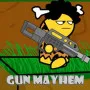 Gun Mayhem is a chaotic fighting game. It will test your shooting skills in a fast-paced battle. Your goal is to be the last one standing on a floating stage.