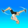 Mr. Flip is a platformer stunt game. You must perform backflips and land precisely on platforms to earn currency. Your main goal is to unlock every available skill. You need to conquer all 80 jumps across the levels. 