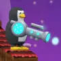 Penguin vs Snowmen is a fun online action game. You become a brave penguin. The mission is to protect a cozy home. Evil snowmen want to destroy it; you must stop them.