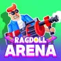 Ragdoll Arena is a multiplayer combat game. The player moves a floppy character that swings its limbs to hit enemies. Your goal is to win the fight by pushing others off the platform. You must use these wild movements to knock rivals out of the play area.