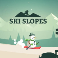 Ski Slopes is a skiing simulation game. Help a snowman glide down the mountainside to avoid a dangerous snowstorm. How far can you go?