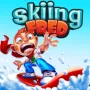 Skiing Fred is an exciting skiing adventure game. You enter a world full of challenges. You play as Fred, a boy chased by an evil wizard. Your goal is to navigate through obstacles. You can perform tricks to escape.