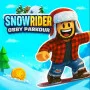 Snow Rider Obby Parkour is a winter adventure. You control a snowboarder racing across icy platforms and floating blocks. The game features many modes that range from endless survival to open exploration. 