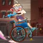 Sticky Road is a physics-based adventure game with a focus on physics. Players control a character in a wheelchair. This character faces many hazards. The game's objective is to reach the end of each level. Players must navigate through challenging terrain. 