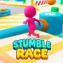 Join the chaos in Stumble Race. Compete against others on wild obstacle courses. Dodge traps and cross the finish line first in this fun parkour racing game. 
