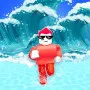 Tsunami Race is an exciting action racing game. You need to overcome a giant tsunami while competing with many other unique characters. You have to race to overcome both your opponents and the giant wave.