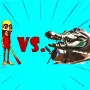 Are you ready to join the endless chase in Tung Tung Tung Sahur VS Bombardino Crocodilo? You will control a heroic stickman character facing a formidable enemy, Bombardino Crocodilo. 
