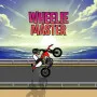 Wheelie Master is a fun driving game where balance is key. You play as a stunt rider trying to do a very long wheelie. The goal is to earn coins and reach milestones on a 2D track. You can find many items in the shop to make your bike unique.